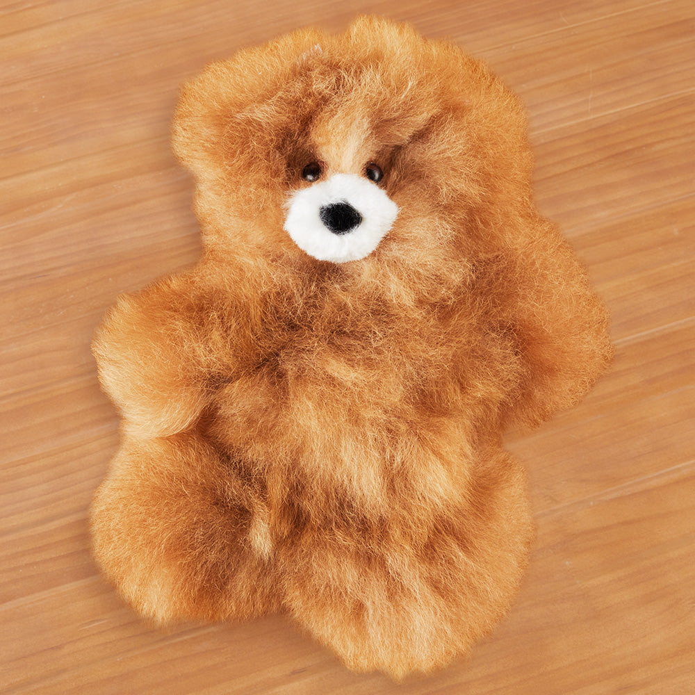 Alpaca Wool Stuffed Plush Toy, Teddy Bear