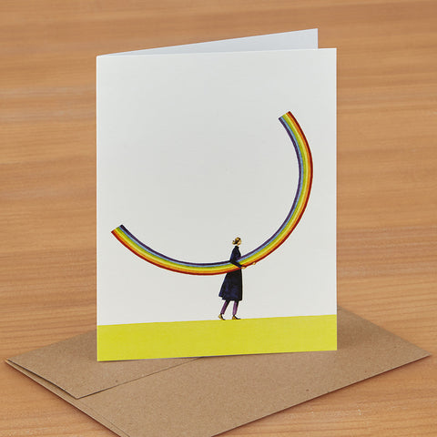 Hester & Cook Greeting Card, Rainbow Girl