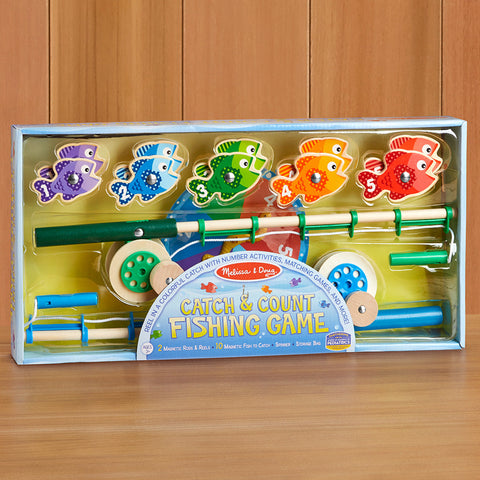 Melissa & Doug Catch & Count Magnetic Fishing Rod Set – Motherswork