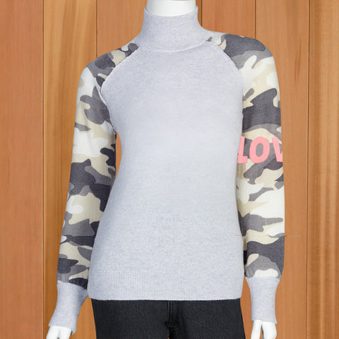 Kinross Cashmere Women's Camo Love Pullover