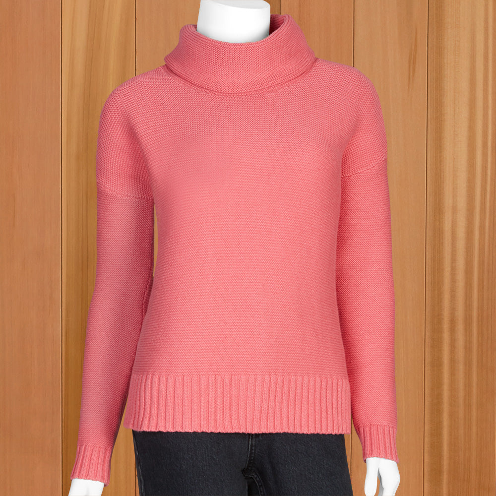 Kinross Cashmere Women's Textured Cowl Sweater