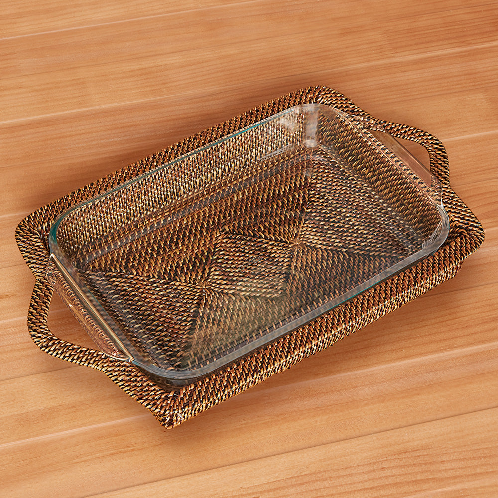 Calaisio Woven Casserole Holder with Pyrex Dish