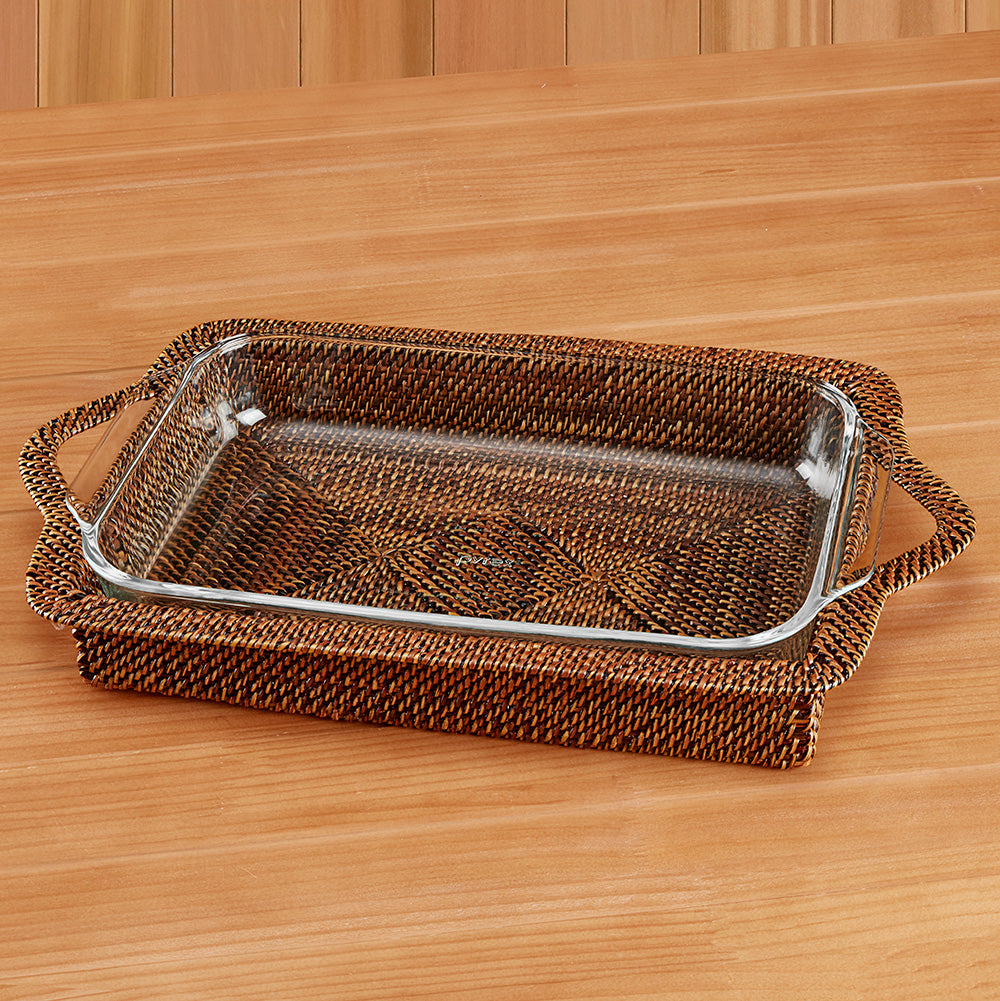 Calaisio Woven Casserole Holder with Pyrex Dish