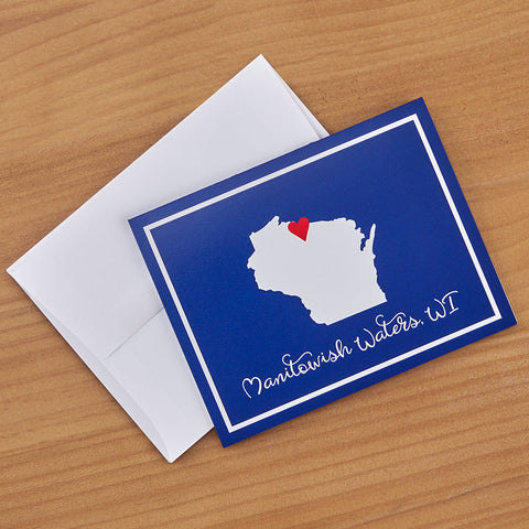 Wisconsin State Heart Note Card Set