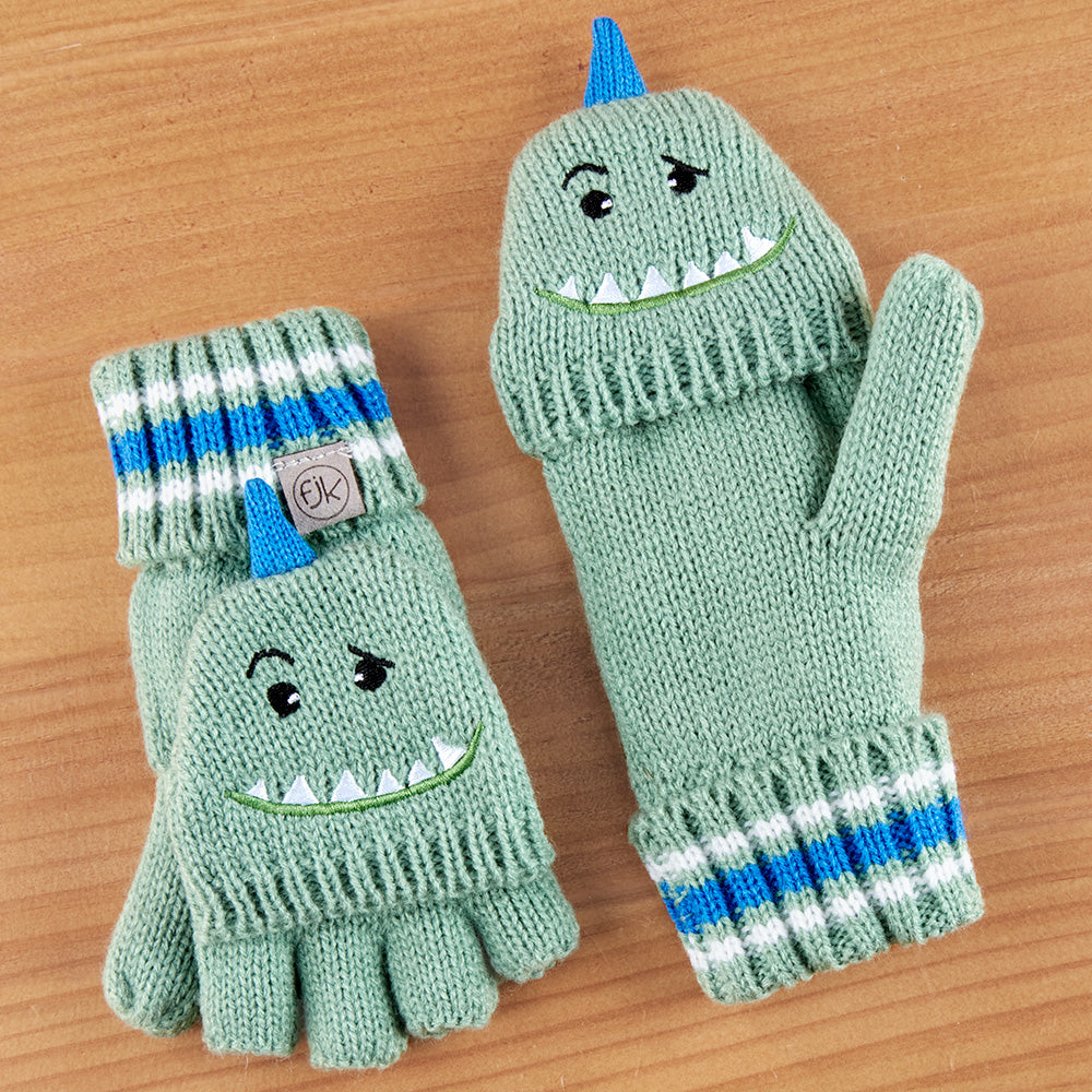 Kids' Flip-Top Convertible Mittens/Fingerless Gloves – To The