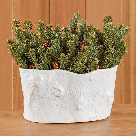 Modern Faux Bois Pot