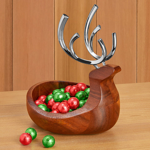 Nambé Reindeer Bowl