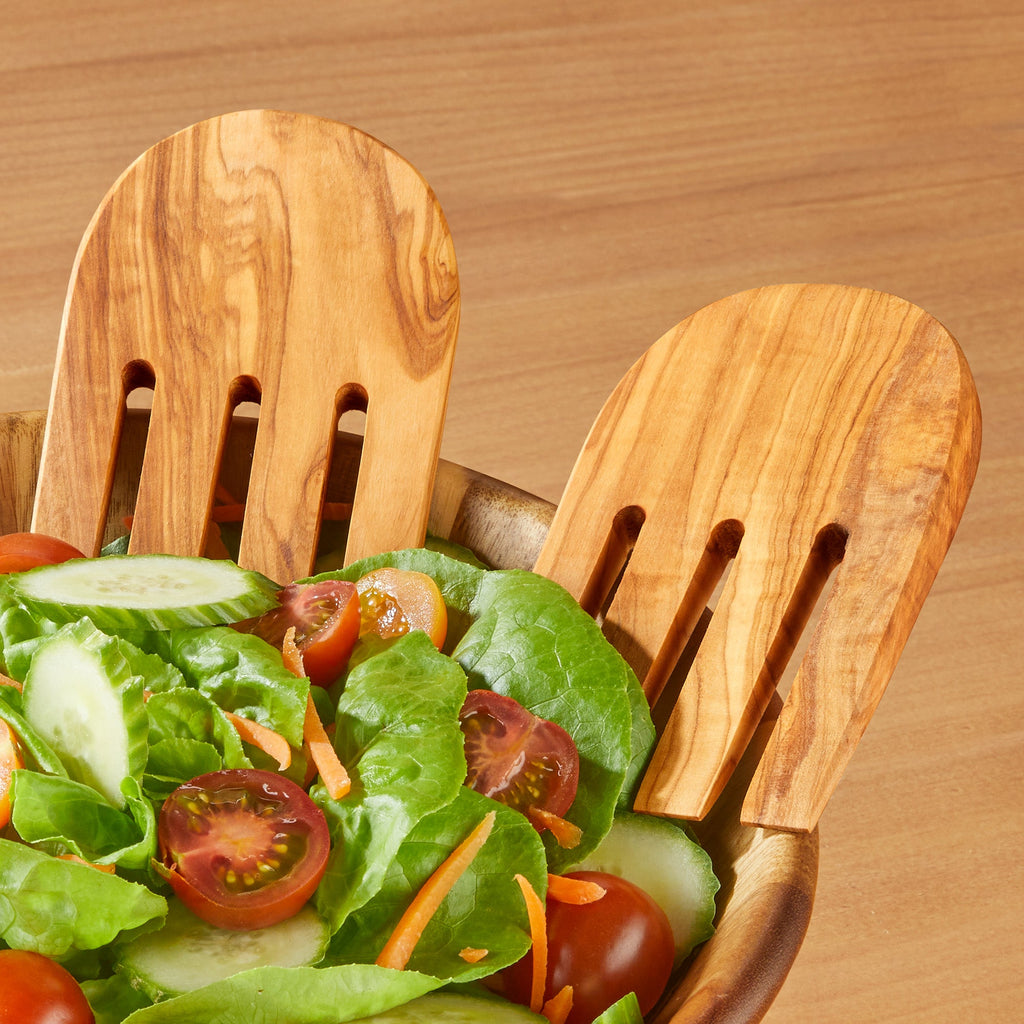 Be Home Wood Salad Hands