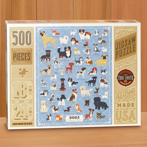 500 Piece Jigsaw Puzzle, "Dogs" by Lili Chin