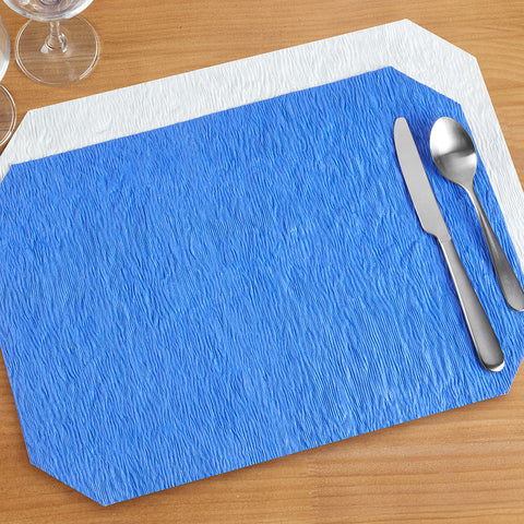 Skyros Designs "Peasant Mats" Reversible Wax-Coated Crinkled Paper Placemats