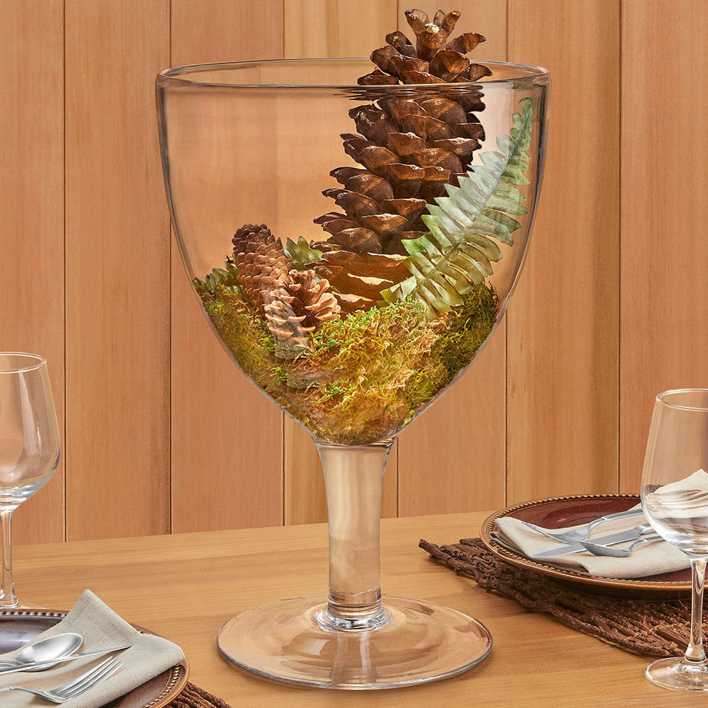 Glass Chalice Vase