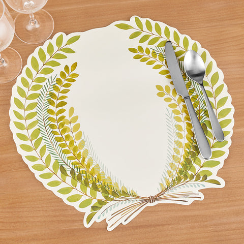 Hester & Cook Paper Placemats, Seedling Wreath