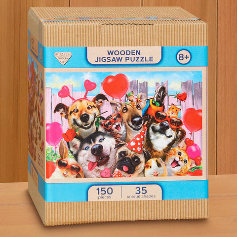 150 Piece Jigsaw Puzzle, Party Time Pet Selfie