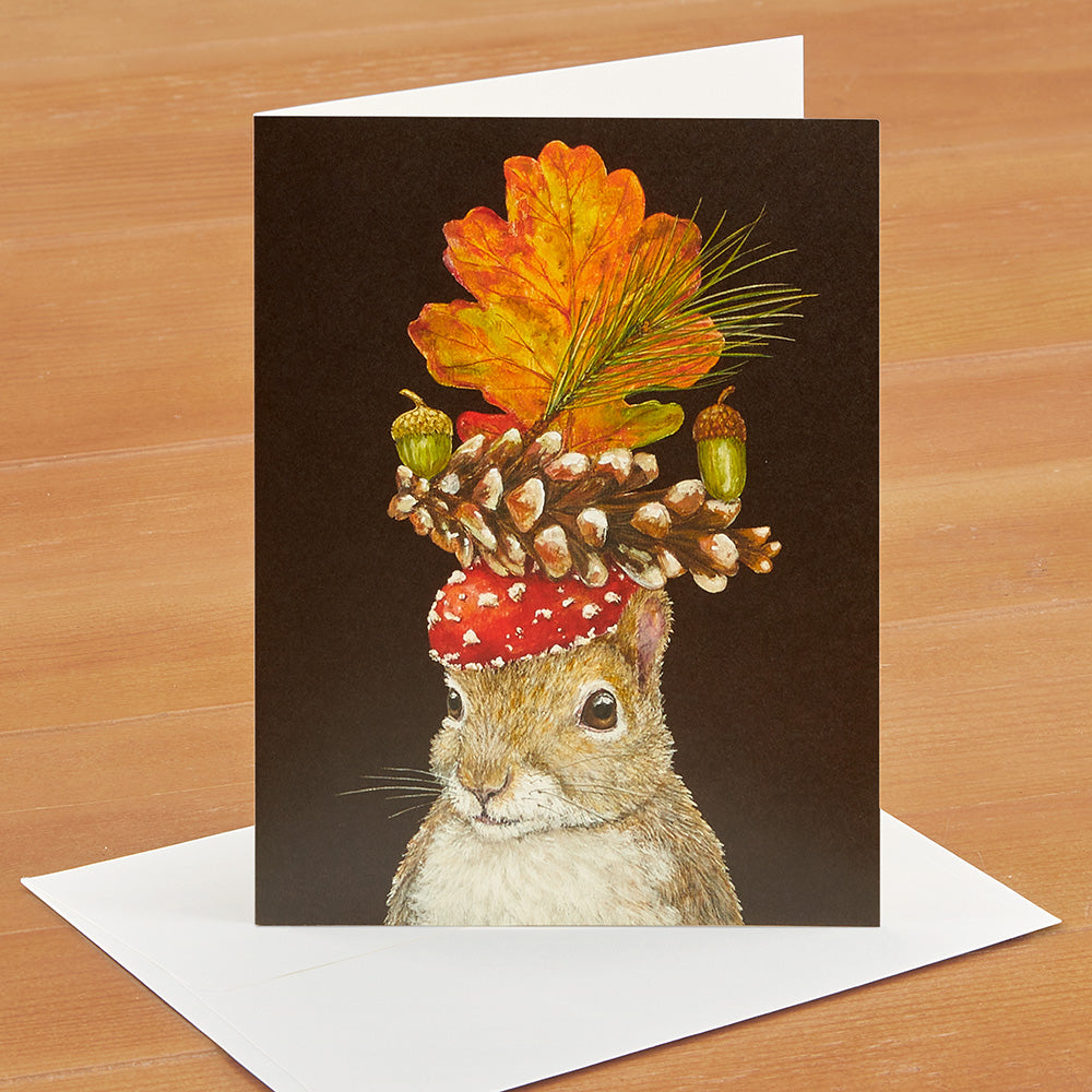 Hester & Cook Greeting Card, Autumn Squirrel
