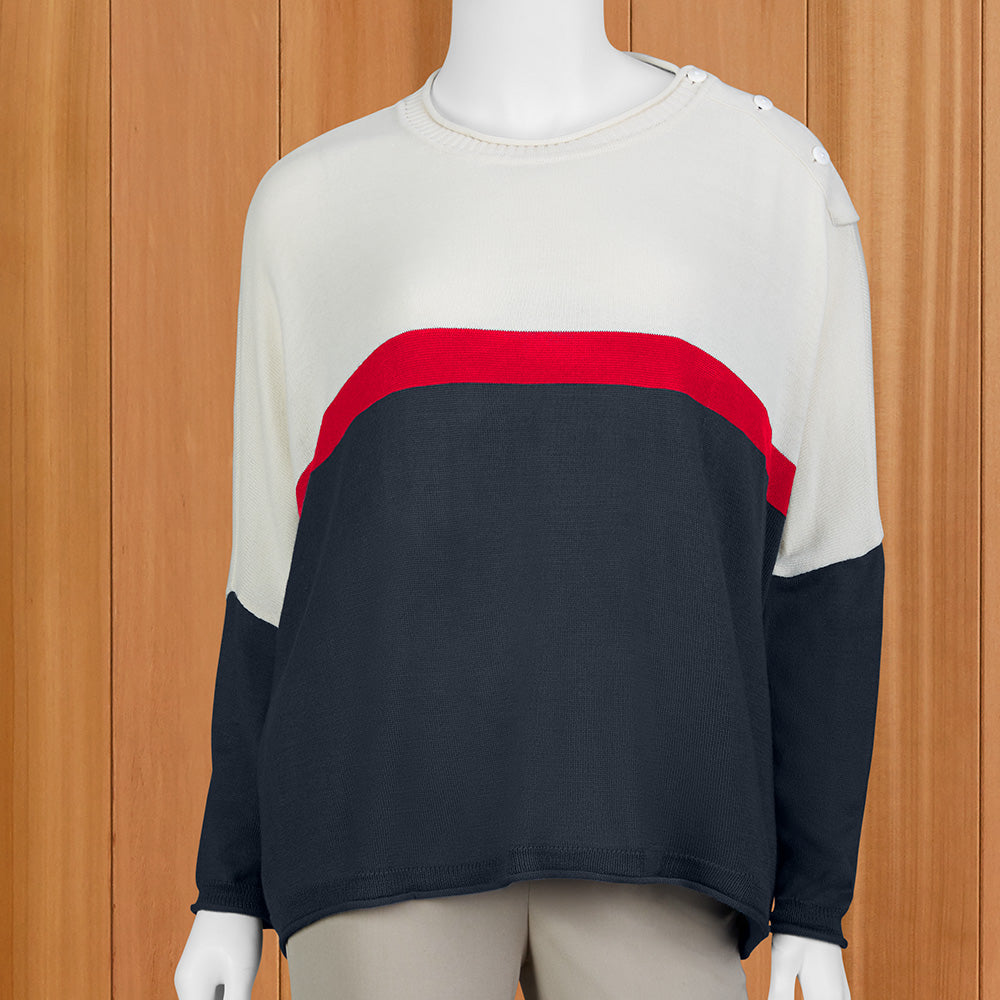 Mer-Sea Women's Catalina Colorblock Sweater