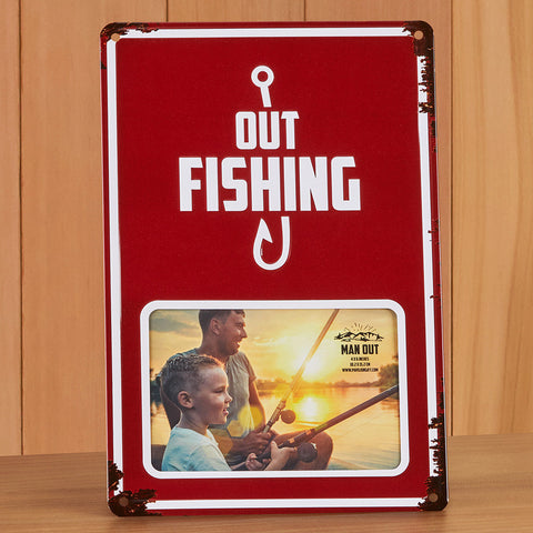 Street Sign-Style Picture Frame, Out Fishing