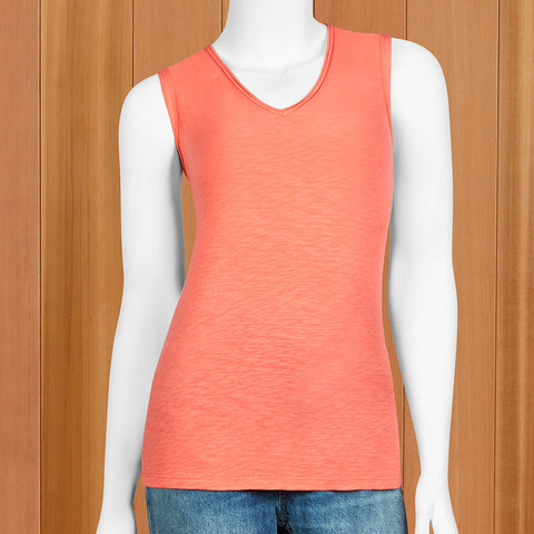 Renuar Women's Sleeveless V-Neck Tee