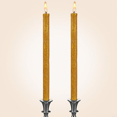 Shimmer Beeswax Taper Candles, Box of 2