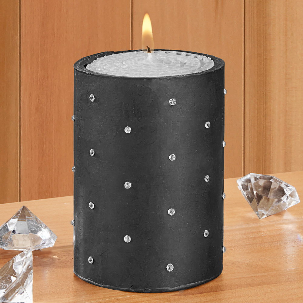 Sparkle Beeswax Pillar Candle