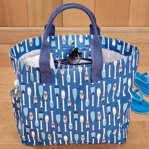 rockflowerpaper Canvas Tote Bag, Paddles