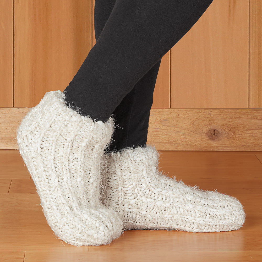Charlie Paige Knit Slipper Booties