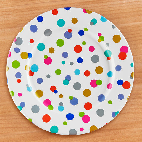 Caspari Paper Plates, Happy Birthday Confetti