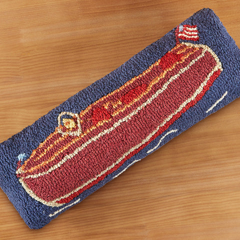 Chandler 4 Corners 24" x 8" Hooked Pillow, Chris Craft