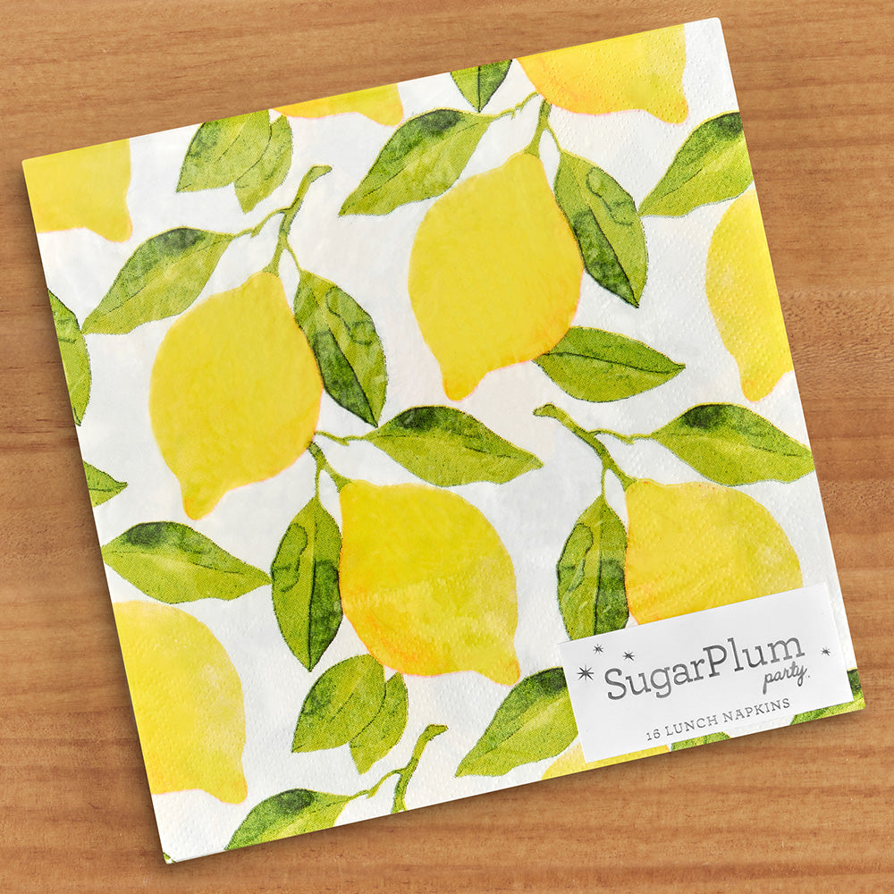 SugarPlum Party Paper Napkins, Lemons