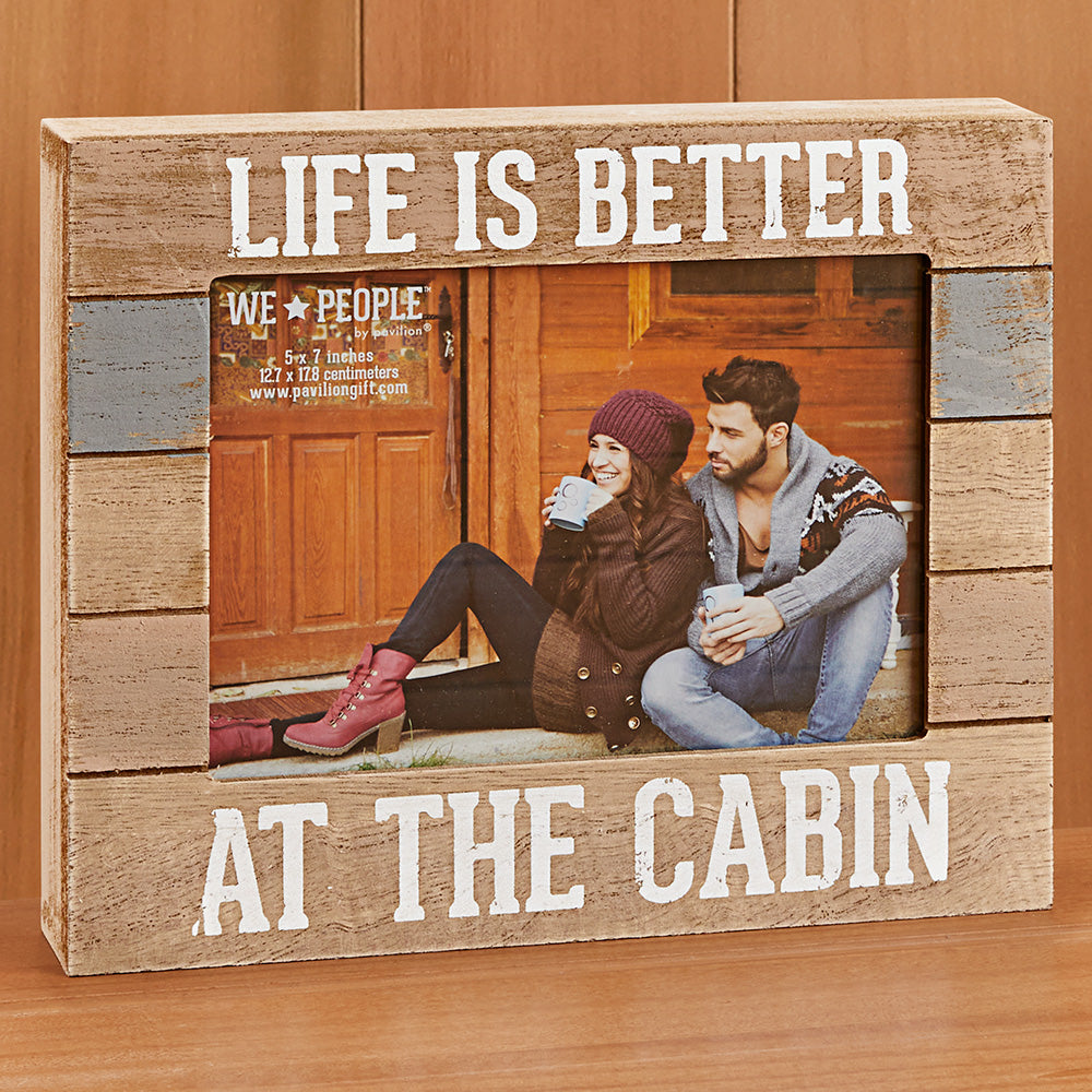 Shiplap-Style Picture Frame, Cabin Life