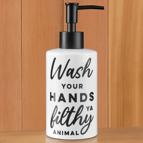 Filthy Animal Ceramic Soap Dispenser