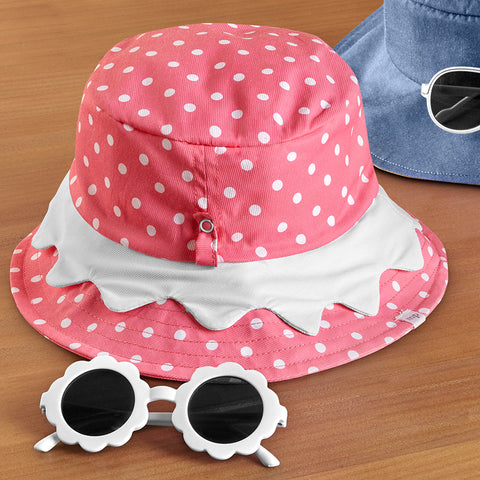Mud Pie Toddler Sun Hat & Sunglasses Set