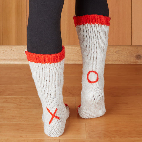 Mer-Sea XO Knit Slipper Socks