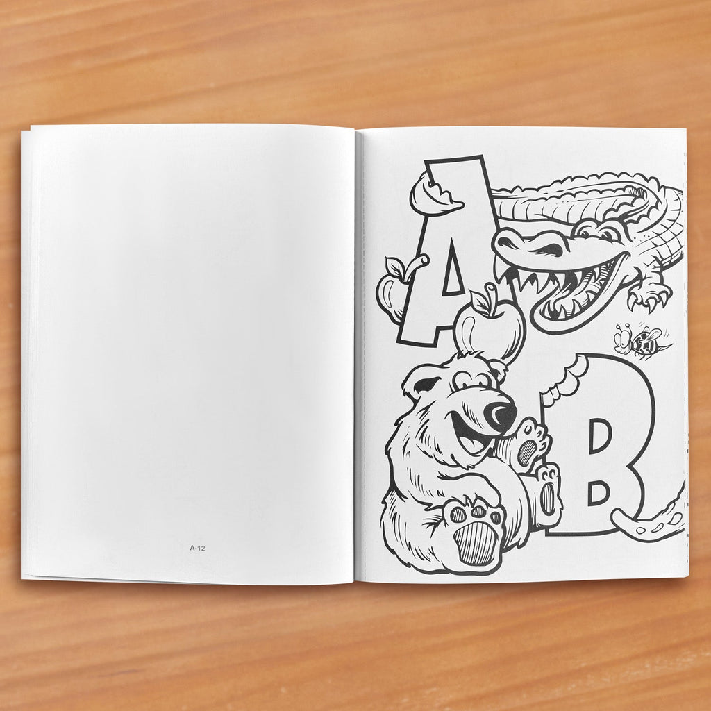 "Build a Poster Coloring Book – ABC & 123" by Peter Donahue