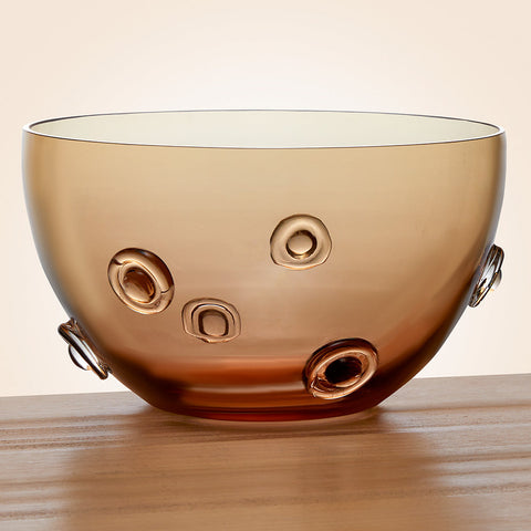 Art Glass Button Bowl