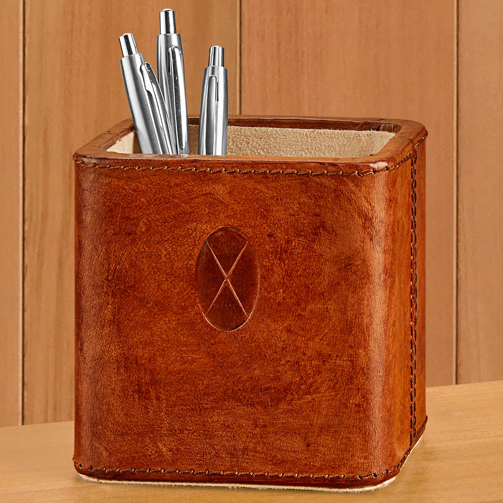 Signature Leather Desk Collection, Pencil Cup