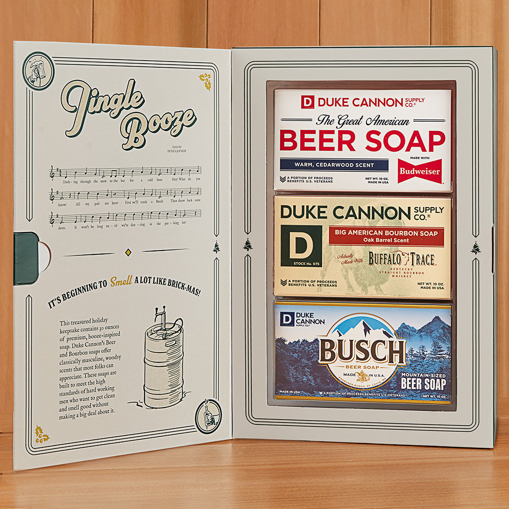 Duke Cannon Jingle Booze Soap Bar Gift Set To The Nines Manitowish duke-cannon-jingle-booze-soap-bar-gift-set-to-the-nines-manitowish