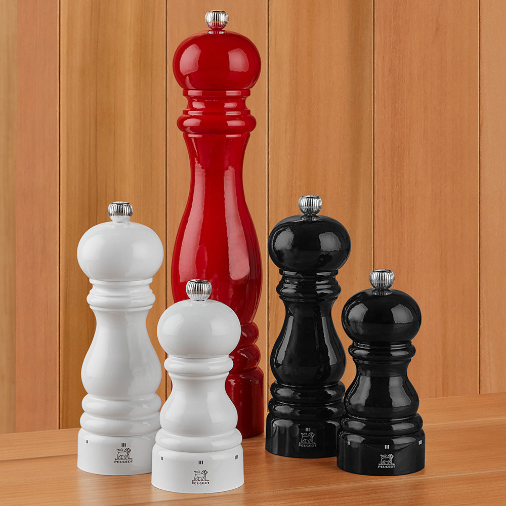 Peugeot Chocolate Wood Salt Grinder & Pepper Mill Set – Adjustable Grind – Made In France