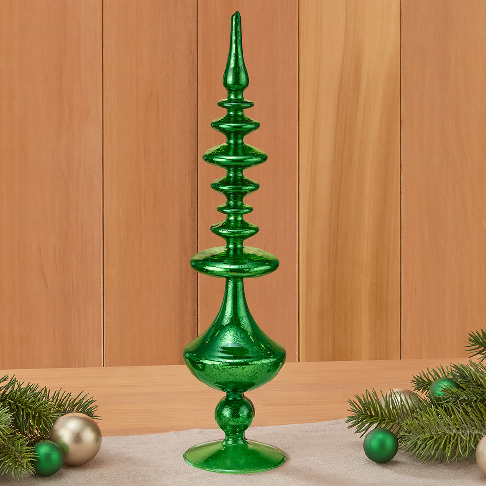 Vintage Glass Holiday Finials