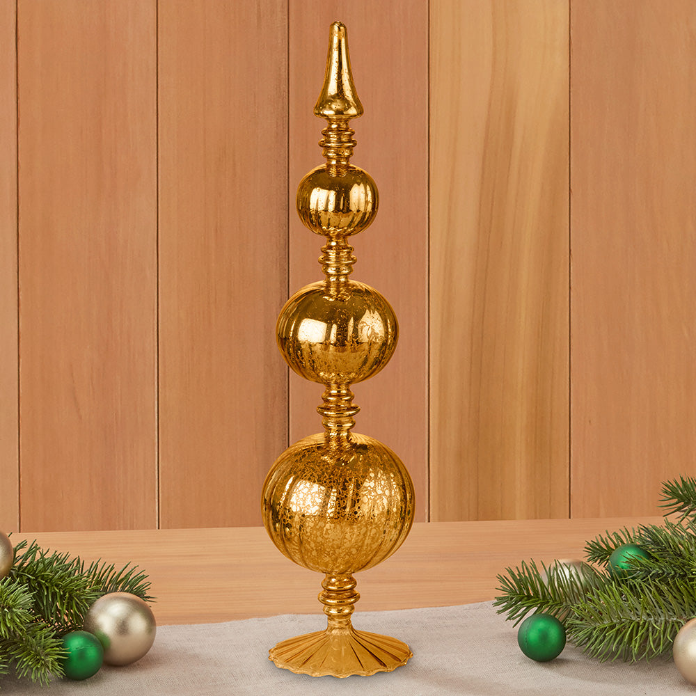 Vintage Glass Holiday Finials