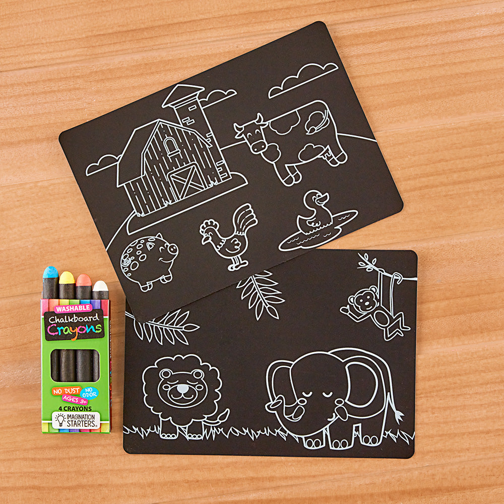 Imagination Starters Minimat Chalkboard Coloring Kits