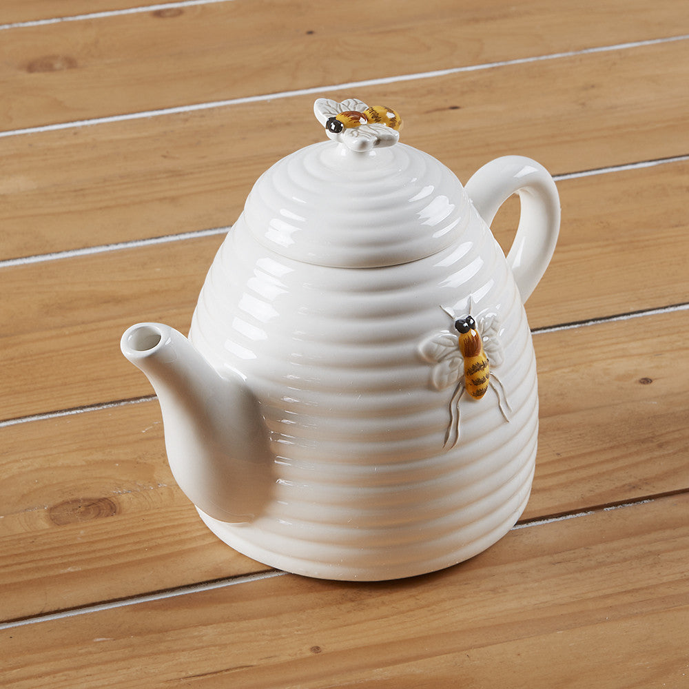 Bee Ceramic Tea Pot by Mary Lake-Thompson