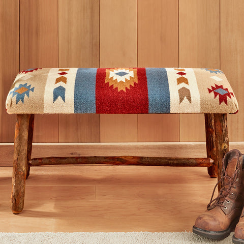 Chandler 4 Corners 32" Hickory Bench, Sedona Sunrise
