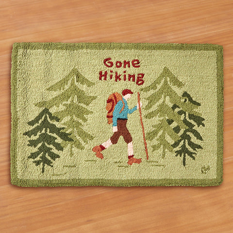 Chandler 4 Corners 2' x 3' Hooked Rug, Gone Hiking