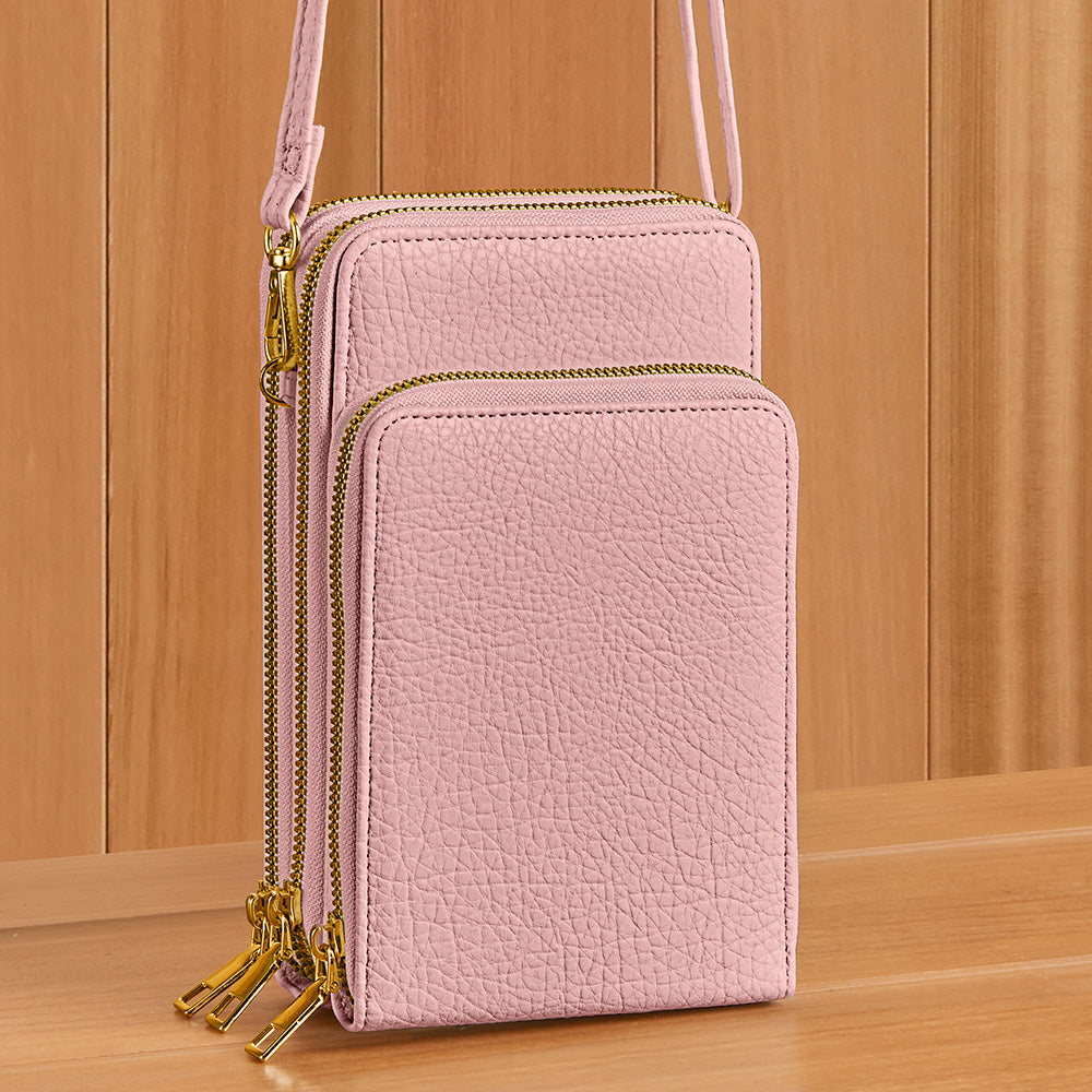22 Tote Vegan Leather Cell Phone Crossbody Purse – To The