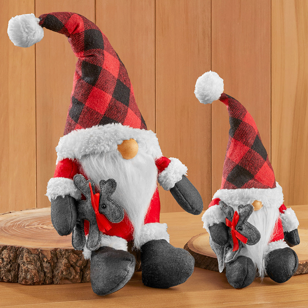 Buffalo Plaid Santa's Helper Gnomes