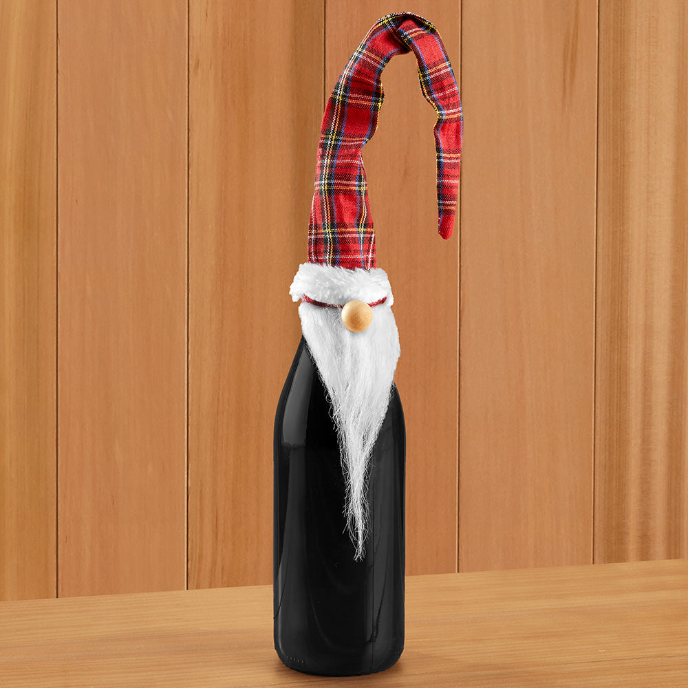 Perfectly Plaid Gnome Bottle Topper