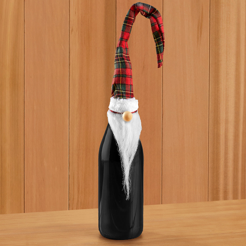 Perfectly Plaid Gnome Bottle Topper