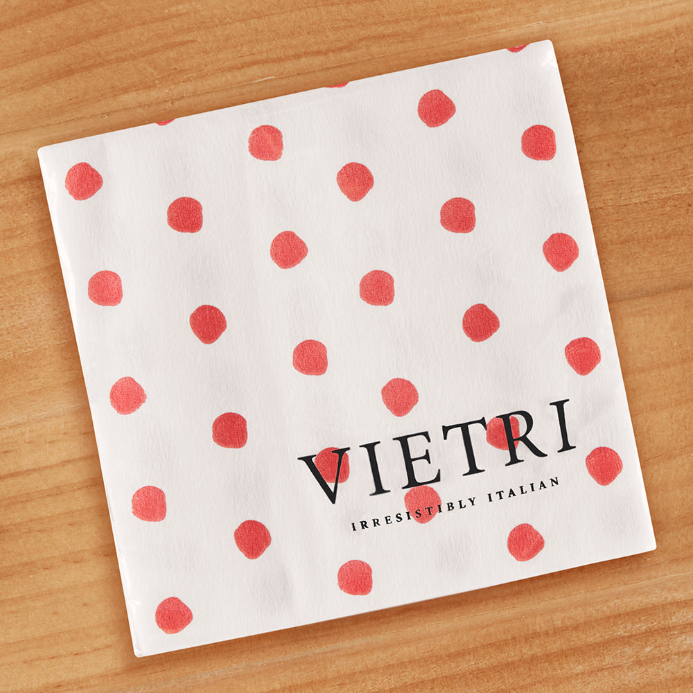 Vietri Papersoft Napkins, Red Dot