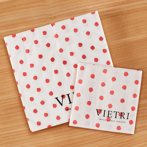 Vietri Papersoft Napkins, Red Dot