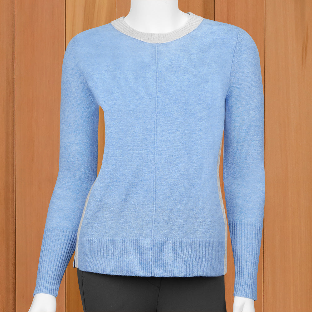 Kinross Cashmere Women's Reversible Pop Sweater